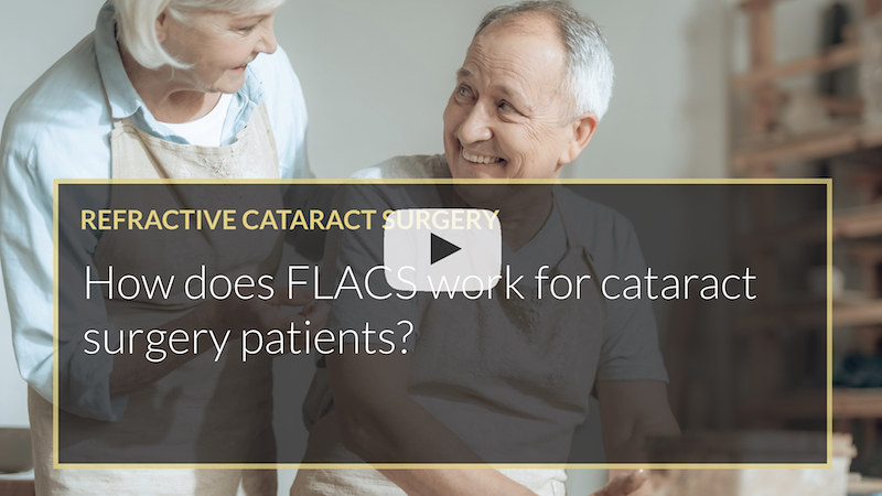 How does FLACS work for cataract surgery patients Mohammed Muhtaseb iLase Wales