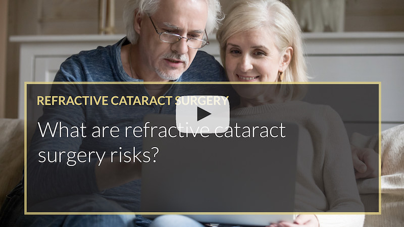 What are refractive cataract surgery risks iLase UK Mohammed Muhtaseb Cardiff Wales