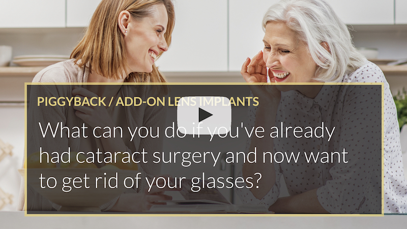 What can you do if you've already had cataract surgery and now want to get rid of your glasses iLase Mohammed Muhtaseb Wales Cardiff