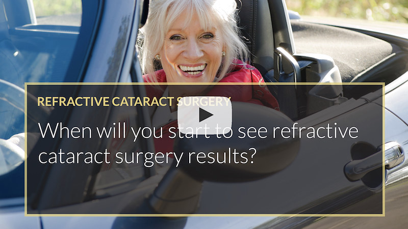 When will you start to see refractive cataract surgery results iLase Wales Cardiff Mohammed Muhtaseb