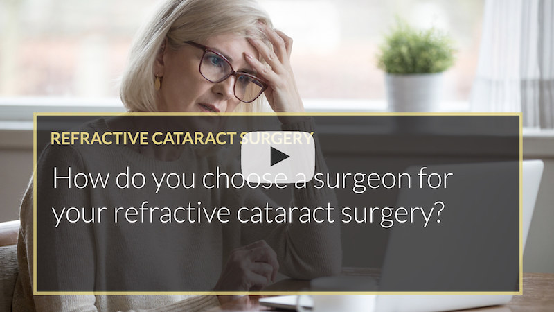 How do you choose a surgeon for your refractive cataract surgery ilase uk wales mohammed muhtaseb