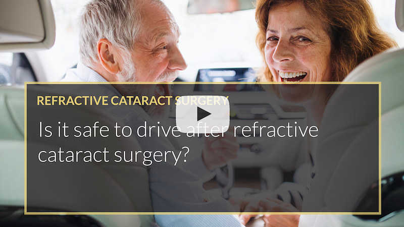 Is it safe to drive after refractive cataract surgery iLase Mohammed Muhtaseb Wales