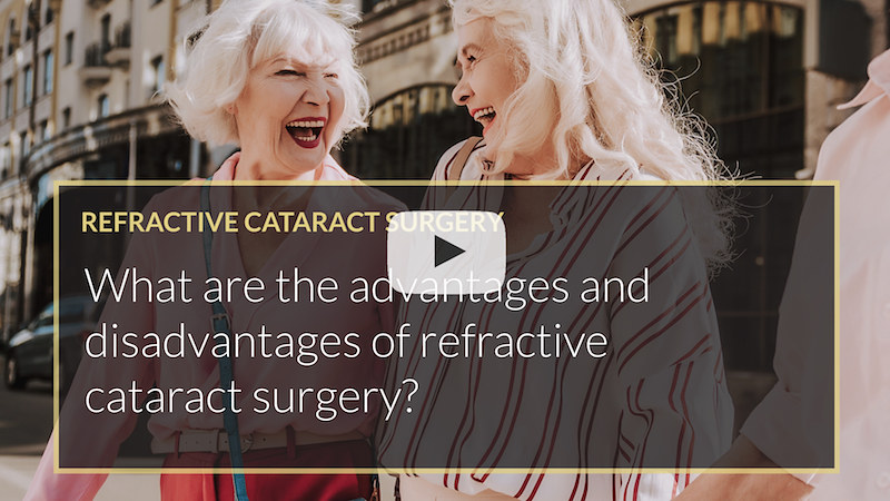 What are the advantages and disadvantages of refractive cataract surgery mohammed muhtaseb iLase UK